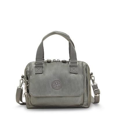 Bolsos Metalicas Kipling Zeva Grises Metal | MXKi1829D