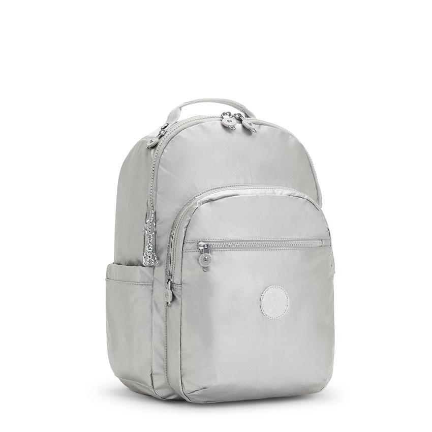 Mochila Para Laptop Kipling Seoul Large Plateados | MXKi1343G