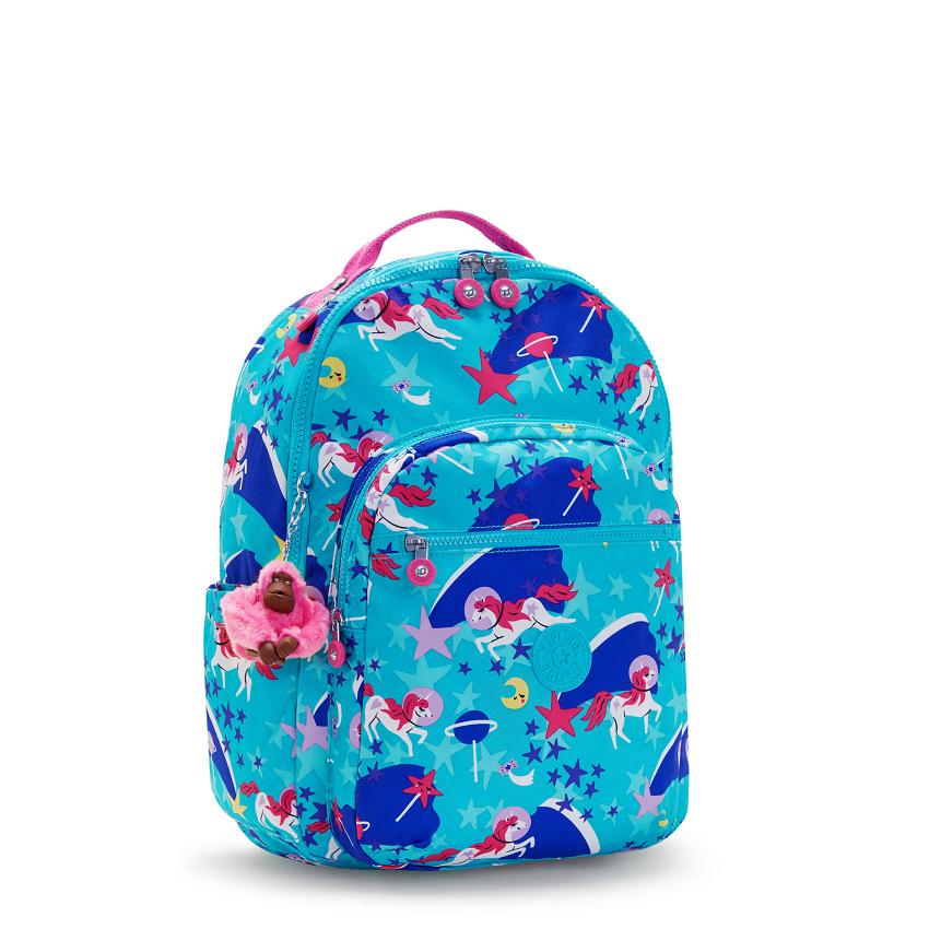 Mochila Para Laptop Kipling Seoul Large Turquesa | MXKi1356O